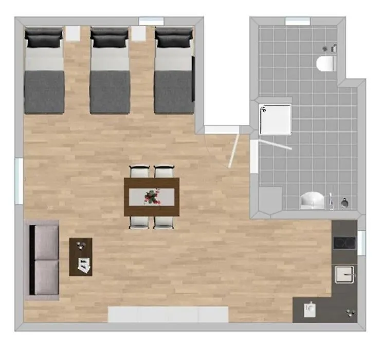 Apartment Sad233 - Gemuetliche Monteurwohnung Uebergangswohnung Schwandorf in Bayern